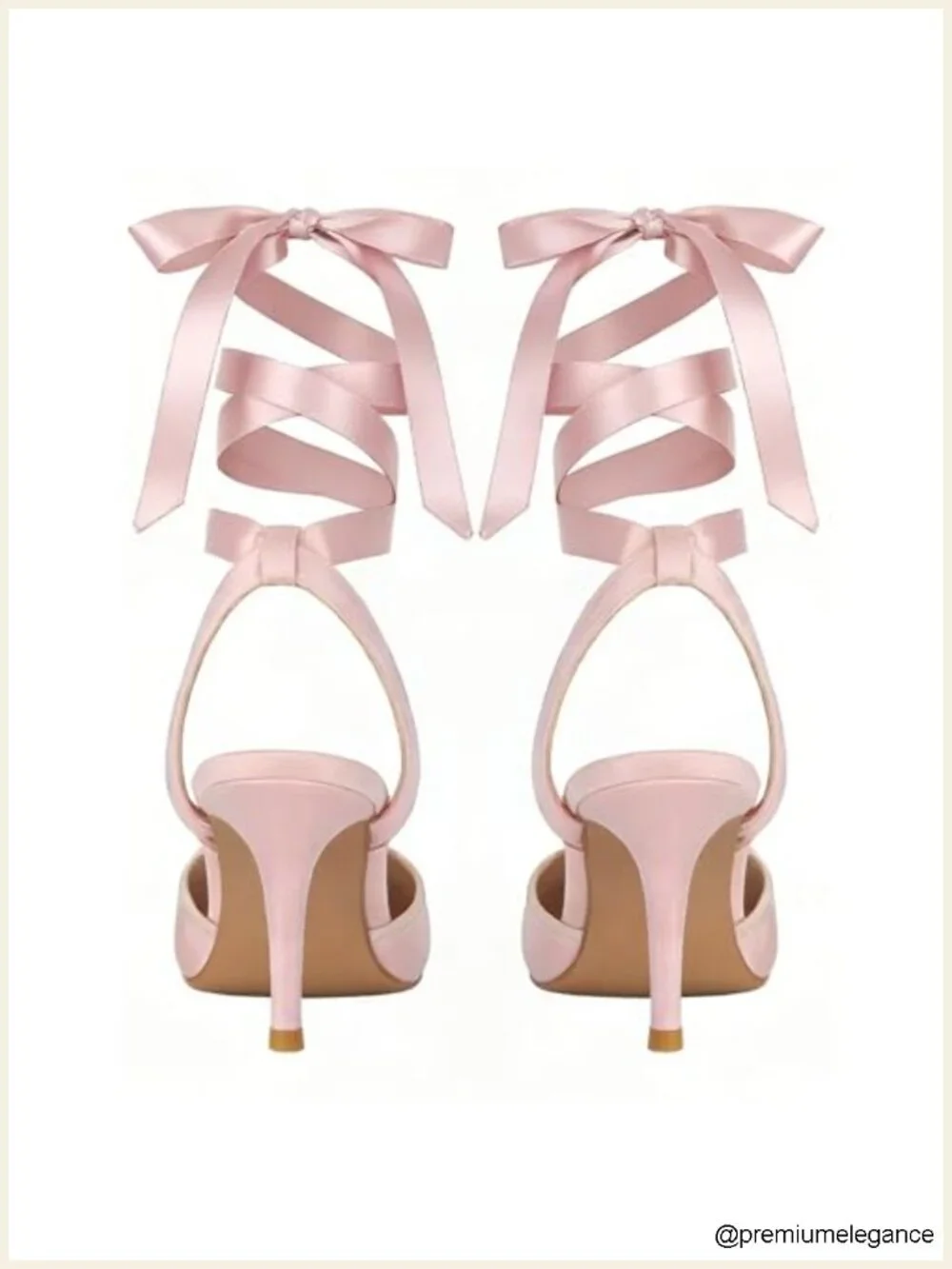 Satin Ballet Heels, Lace Up Square Toe Stiletto Pumps with Bow